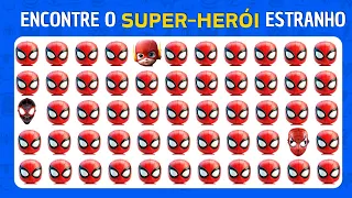 Encontre o Emoji Diferente - EDIÇÃO: Super-Heróis | QUIZ Marvel e DC