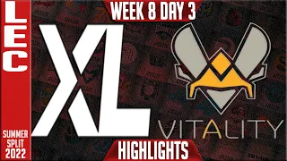 XL vs VIT Highlights | LEC Summer 2022 W8D3 TIEBREAKER | Excel vs Team Vitality