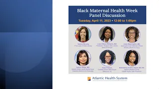 Black Maternal Health Week Panel Discussion: Featuring Tammy Murphy, First Lady of NJ