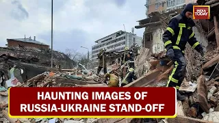 Troops Assess Damage; Rescue Team In Action In Kharkiv | Haunting Images Of Russia-Ukraine Conflict