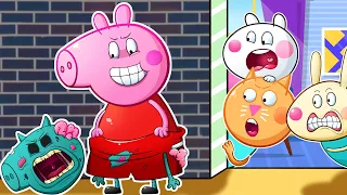 Peppa Pig pretends to Be a Zombie To Scare Her Friends | Peppa Pig Funny Animation