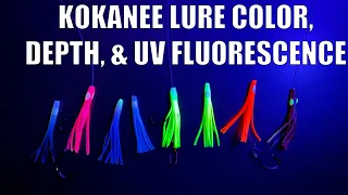 Kokanee Lure Color, Depth, and UV Fluorescence