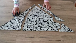 Very Practical Children's Dress Sewing with Less Fabric 😍