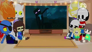 Undertale reacts to the 'Enderman Rap' Undertale X Minecraft (4/??)