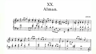 Anonymous - Alman FVB 20 (Fitzwilliam Virginal Book Vol. 1 No. 20) audio+sheet music