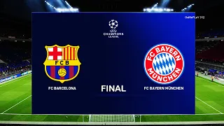 PES 2020 - Barcelona vs Bayern Munich - UEFA Champions League Final UCL - Gameplay 2020/2021 Season