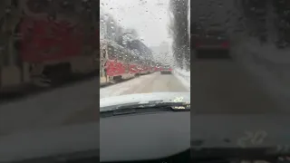 Дтп авария  Киев Глыбочицкая Стоят трамваи