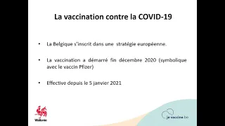 Webinaire "Vaccin covid-19 vaccins, acteurs et stratégie"