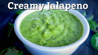 EASY, Creamy Jalapeno Sauce Recipe | How To Make THE BEST Green Jalapeno Cilantro Sauce