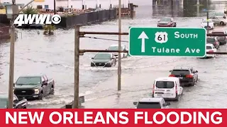 New Orleans flooding: Major highway underwater Wednesday