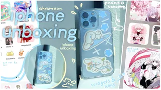 🌨🦋 - iphone 13 pro unboxing in 2022 + cute accessories and setup ♡ | ahramoon!!