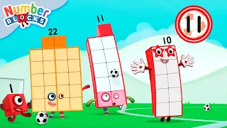 Futebol Clube ⚽ Episódios Completos | Desenhos animados para crianças | Numberblocks em Português