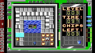 Chip's Challenge © 1990 Epyx - PC DOS - Gameplay