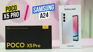 Сравнение смартфонов Samsung A24 - Poco X5 Pro