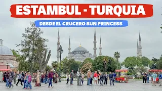 ESTAMBUL 🇹🇷: BAJO DEL CRUCERO Y PASO POR LOS PUNTOS MÁS CONOCIDOS