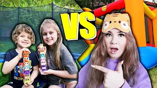 DMUCHANIEC VS TRAMPOLINA! 💜 KTO MA RACJĘ?