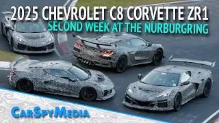 2025 Chevrolet C8 Corvette ZR1 Prototype Continues Testing Second Industrypool Week At Nürburgring