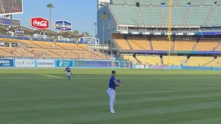 Bobby Miller Warming Up