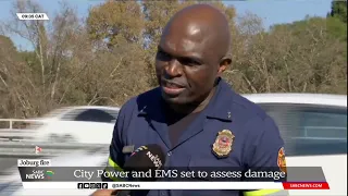 M1 underground fire I Joburg City Power and EMS assess the fire damage