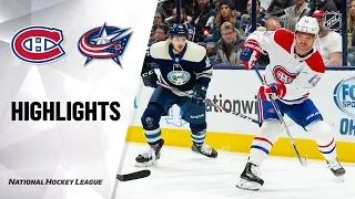 NHL Highlights | Canadiens @ Blue Jackets 11/19/19