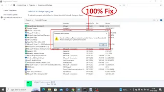 Fix-You do not have sufficient access to uninstall program. Please contact your system administrator