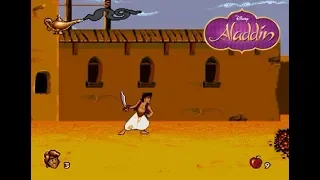 Aladdin : SEGA GENESIS Gameplay - Level 1 (Agrabah Market & Abu In Agrabah)