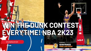 HOW TO WIN THE DUNK CONTEST IN NBA 2K23 CURRENT GEN! WHAT DUNKS TO CHOOSE! 3 EASY DUNKS