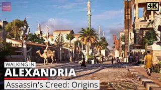 Walking in Ancient Egypt - Main Street of Alexandria [ Assassin's Creed: Origins ]