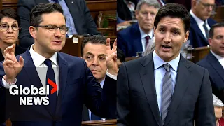 Poilievre grills Trudeau on interest rate hike, PM defends “rental and dental” support