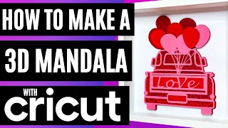 🤩How To Make A 3D Layered Mandala With Cricut | How To Make A Mandala For Beginners