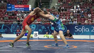 1/8 FS - 65 kg: I. BAKYTBEKOV (KGZ) v. K. NURULLAEV (UZB)