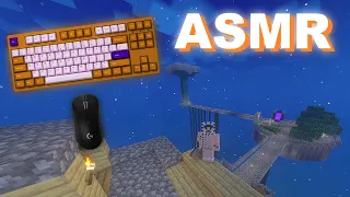 ASMR Gaming Minecraft Skyblock Ep 4, Keyboard Sounds & Whispering