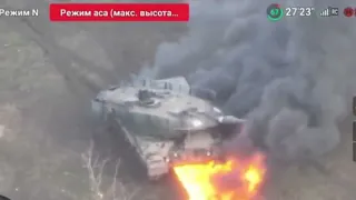 Уничтожение Leopard 2A6 47-й ОМБр "Магура". Район Авдеевки.