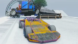 CARA A CARA OBSTÁCULOS + NIEVE!! - GTA V ONLINE - GTA 5 ONLINE