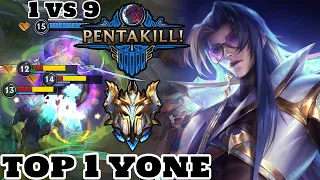 Wild Rift Yone - Top 1 Yone Best Yone player Gameplay Rank Sovereign