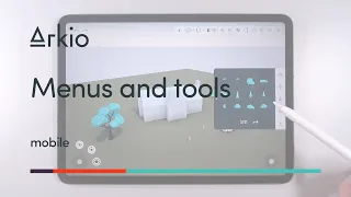 Learn Arkio - Mobile - Menus and tools