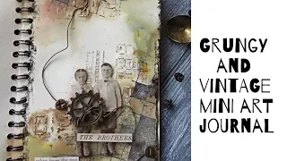 Art journal-   grungy and vintage mixed media project
