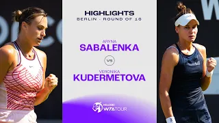 Aryna Sabalenka vs. Veronika Kudermetova | 2023 Berlin Round of 16 | WTA Match Highlights