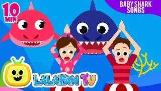 Baby Shark Dance | + More Nursery Rhymes with Baby Shark by Lalafan TV