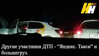 Мотоциклист погиб в ДТП с “Яндекс Такси" и большегрузом в Ивановской области