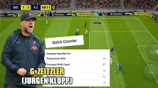 MAIN ONLINE MATCH PAKAI FORMASI MANAGER QUICK COUNTER G. ZEITZLER! EFOOTBALL 2022 MOBILE GAMEPLAY