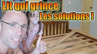 Lit qui grince. Solution contre les problèmes de grincement de lit en bois ou métal