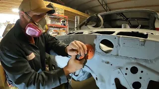 1969 Firebird firewall Sanding/Paint Prep Part 1