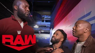 Cedric Alexander & Shelton Benjamin attempt to recruit Omos: Raw Exclusive, Feb. 14, 2022