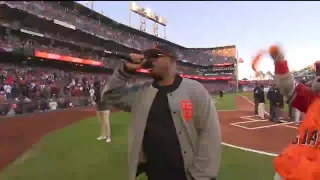 E-40 leads SF Giants fans on another BEAT LA chant