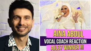 YAZIK reacts to Aina Abdul - Terus Hidup AJL37 | SHE WON 🔥🔥🔥