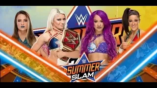 WWE Summerslam 2017 - Alexa Bliss vs Sasha Banks vs Bayley vs Emma (RAW Women's Championship)