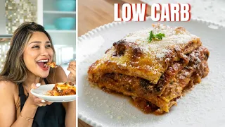 Easy Keto Lasagna with Low Carb Pasta Noodles!