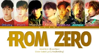 From Zero - MONSTA X (몬스타엑스) [Color Coded Lyrics Han|Rom|Eng]