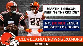 Browns Rumors: Bench Jacoby Brissett For Josh Dobbs? Martin Emerson Keeping Greedy Williams’ Job?